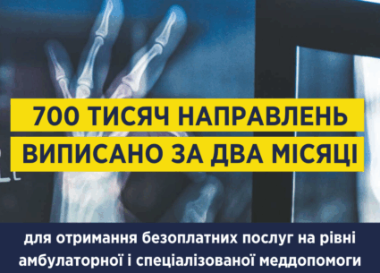 700 тисяч електронних направлень виписано за перші 2 місяці після старту другого етапу медреформи