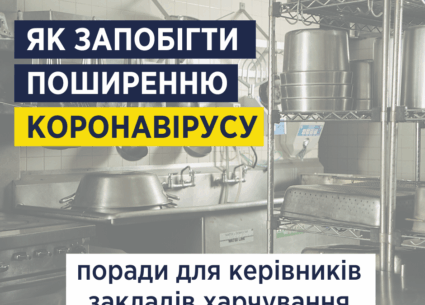 Як запобігти поширенню коронавірусу в закладах харчування